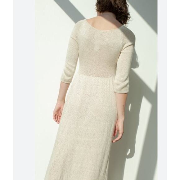 MORPH KNITWEAR Sz XS Soft Knit 100% Silk Midi Saoirse Dress - Picture 9 of 10